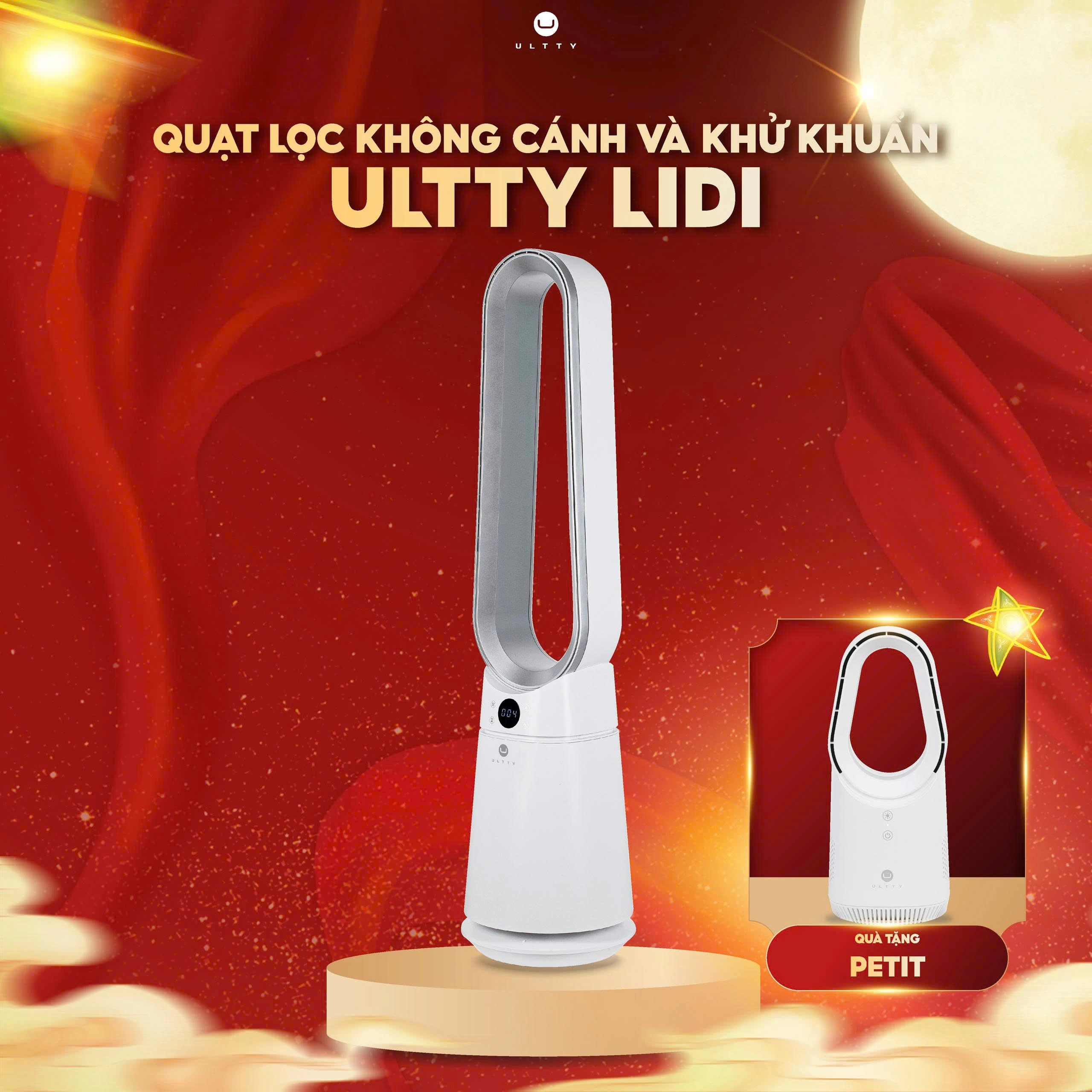 Quạt không cánh và khử khuẩn UVC - U ULTTY LIDI