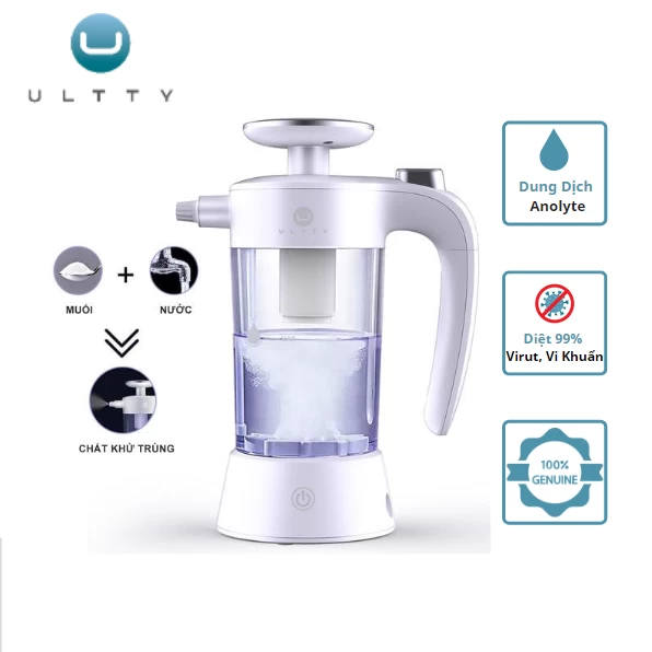 Bình Điện Phân U-ULTTY Sản Xuất Dung Dịch Diệt Khuẩn Anolyte, Diệt 99% Vi Khuẩn, Virut, Được Kiểm Định Bởi Viện Pasteur TP. Hồ Chí Minh