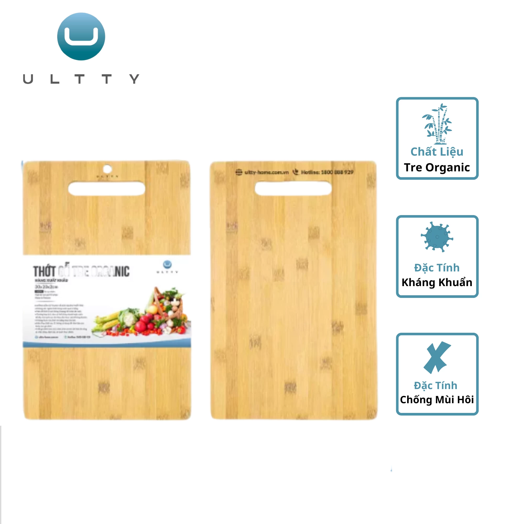 Thớt Gỗ Tre Organic U-Ultty – Hàng Xuất Khẩu