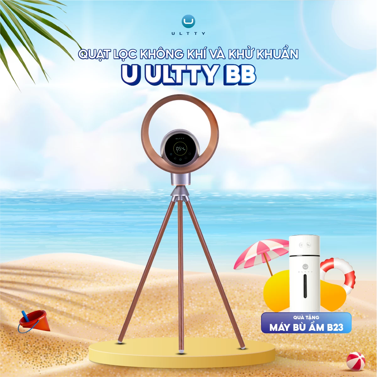 Quạt lọc không khí và khử khuẩn U ULTTY BB