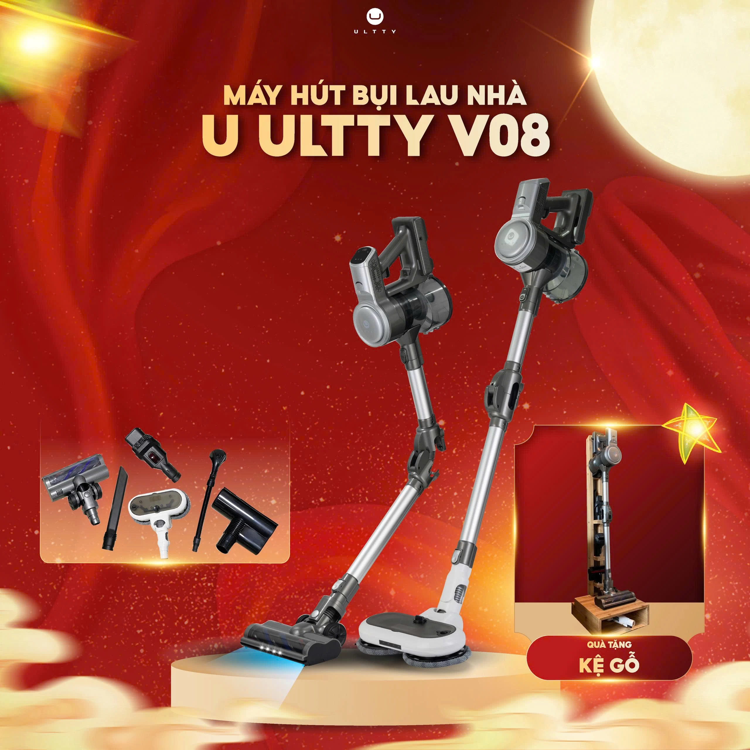 Máy Hút Bụi Và Lau Nhà U-Ultty V08 6in1