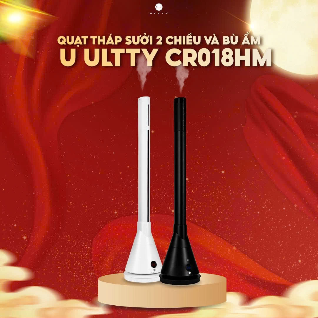 Quạt Tháp 2 Chiều Làm Mát, Sưởi Ấm và Bù Ẩm U ULTTY CR018HM