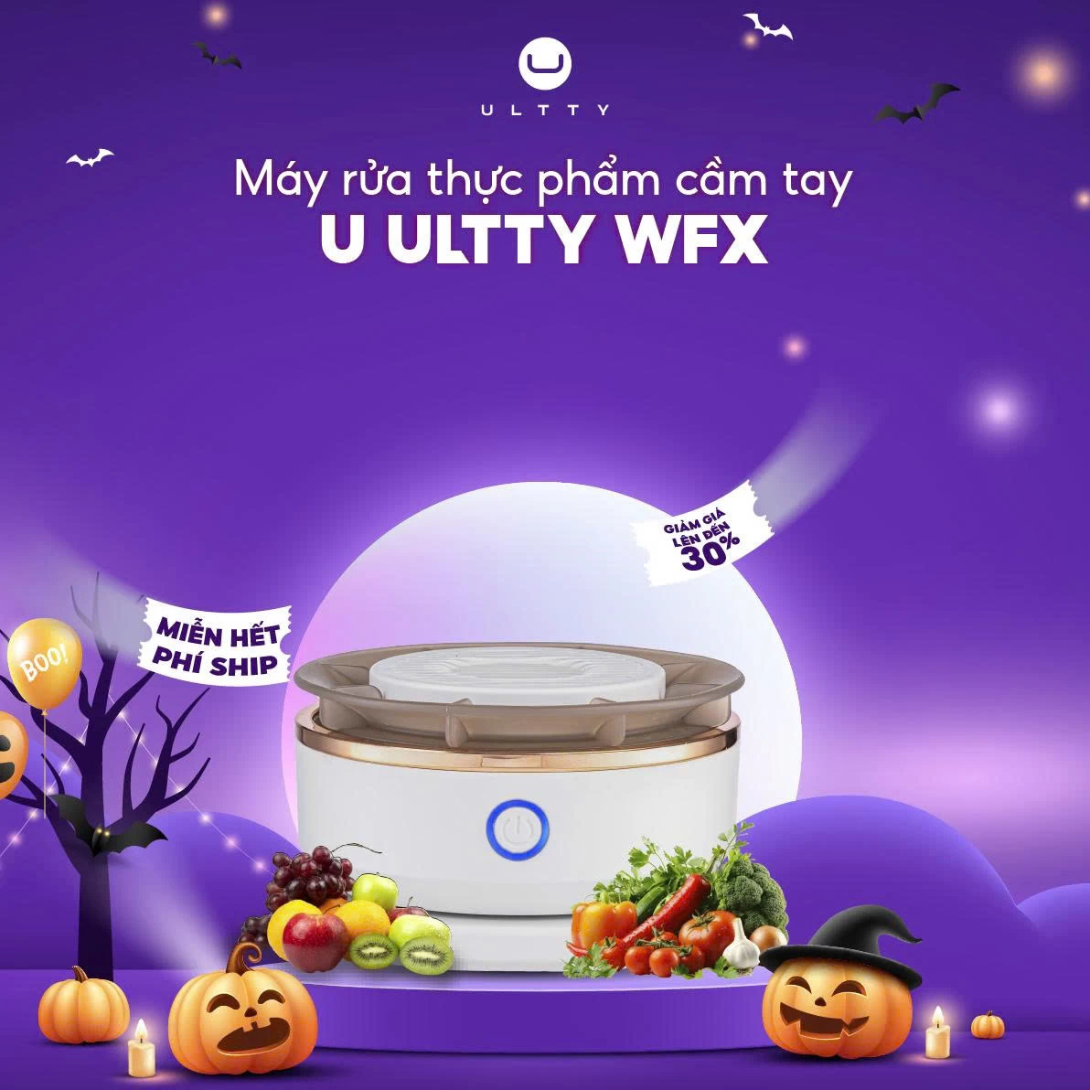 Máy rửa thực phẩm cầm tay U ULTTY model WFX