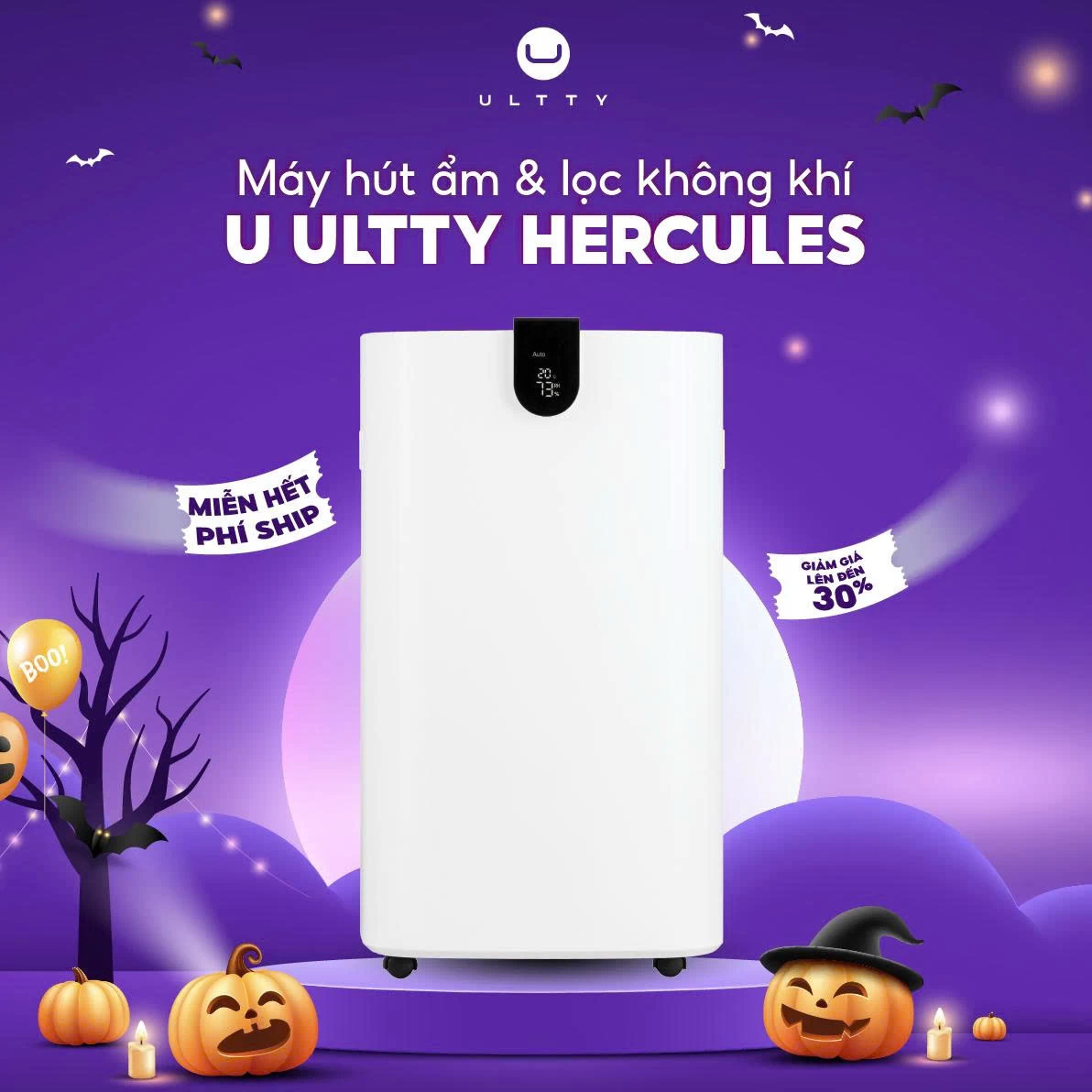 Máy hút ẩm và lọc không khí U ULTTY HERCULES