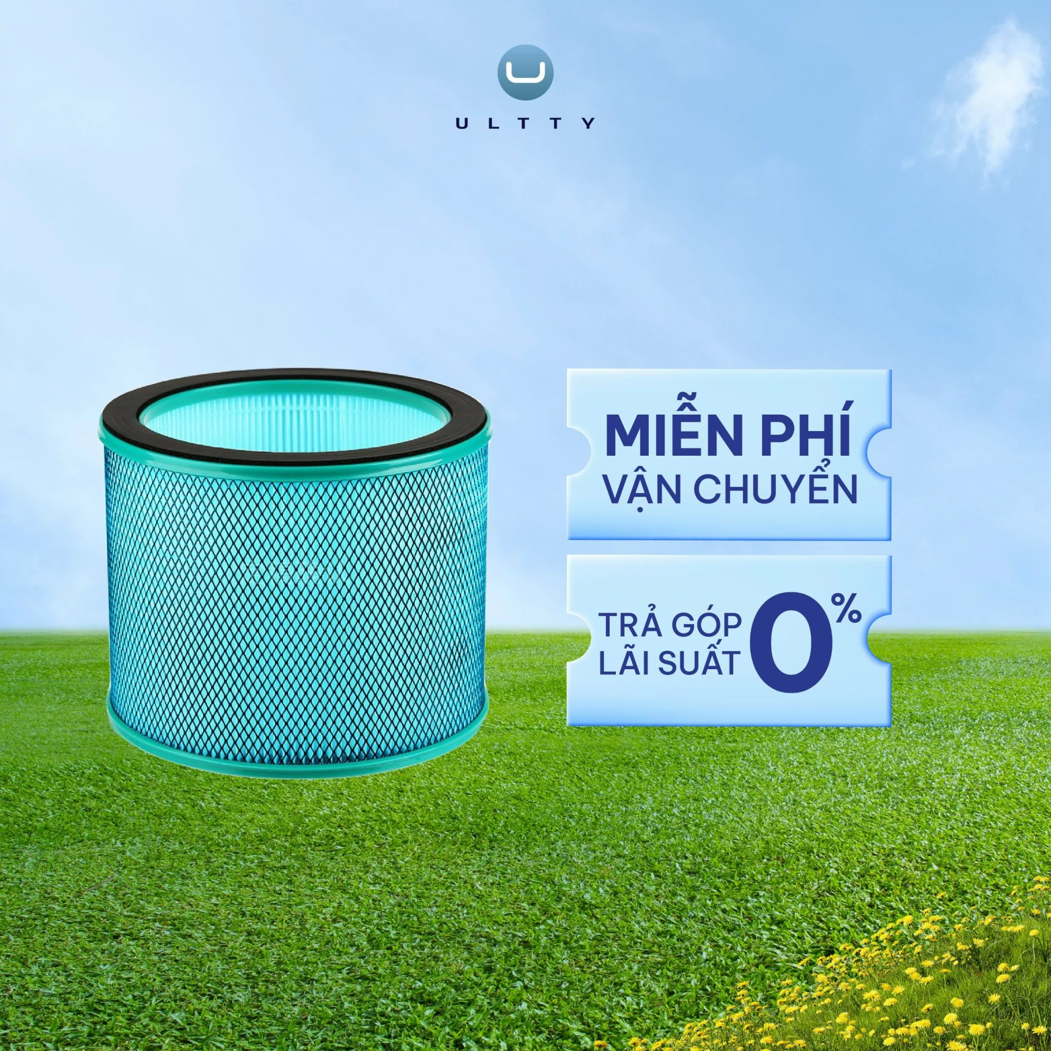 Hệ màng lọc U-ULTTY HEPA H13 dùng cho Quạt lọc không khí CR021