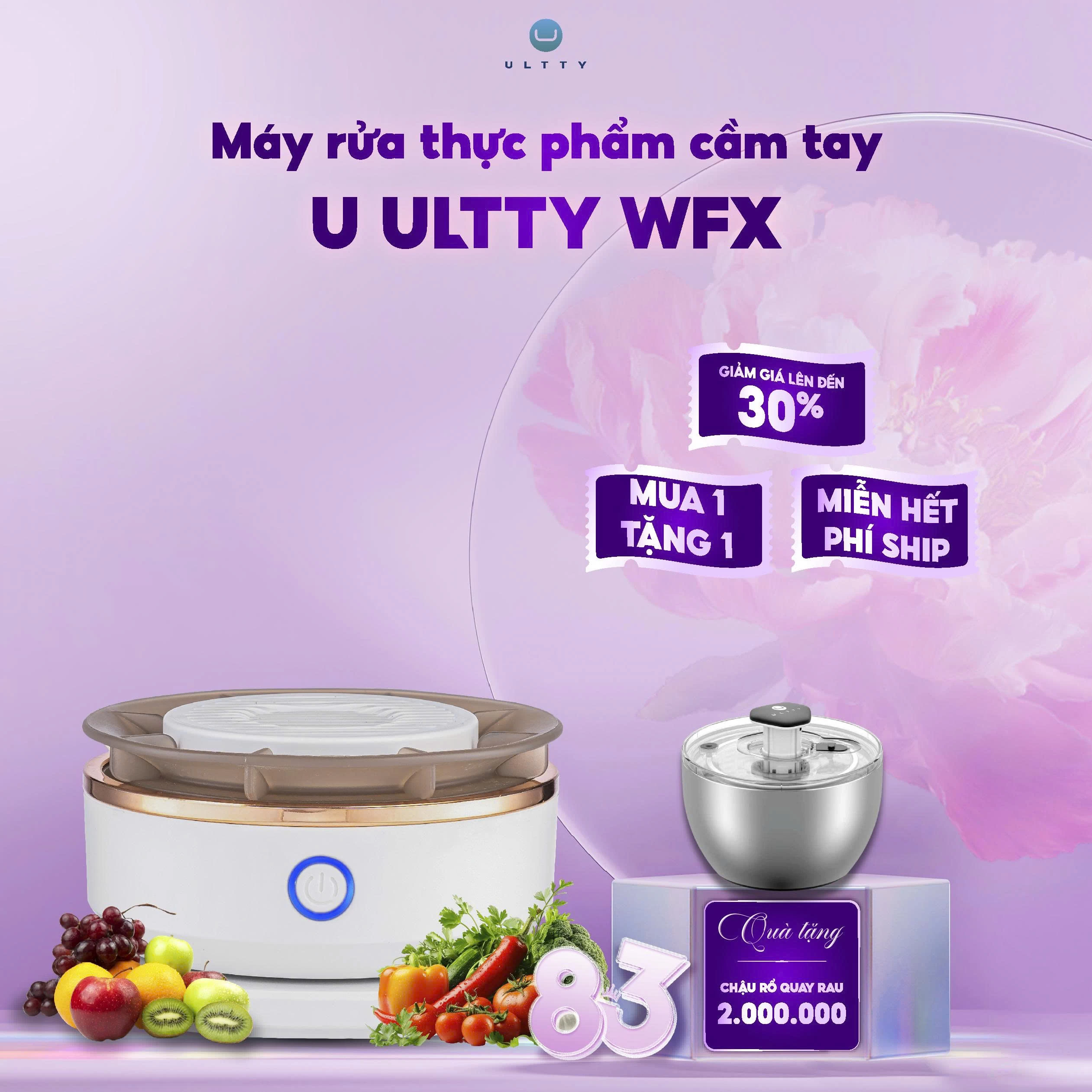 Máy rửa thực phẩm cầm tay U ULTTY model WFX