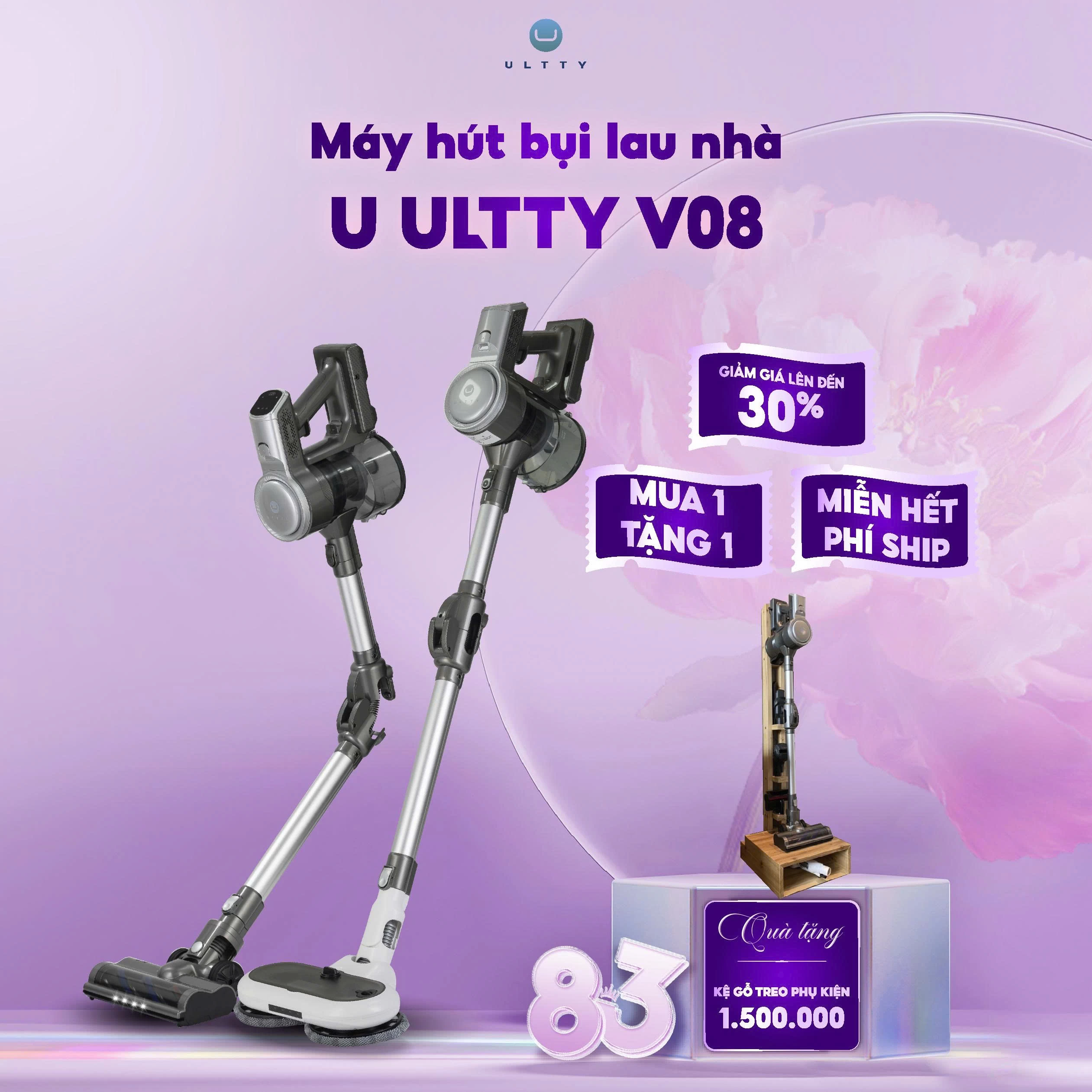 Máy Hút Bụi Và Lau Nhà U-Ultty V08 6in1
