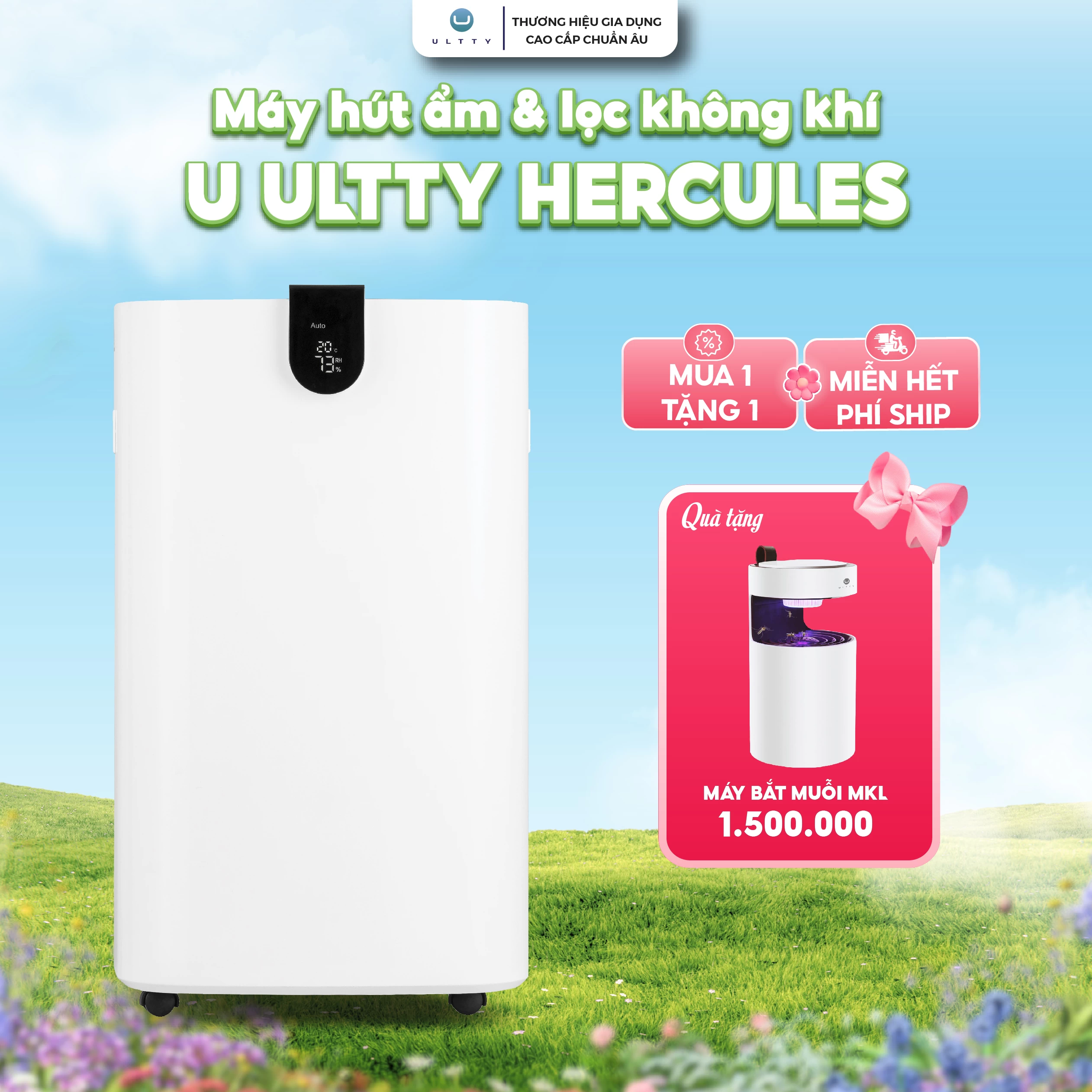 Máy hút ẩm và lọc không khí U ULTTY HERCULES