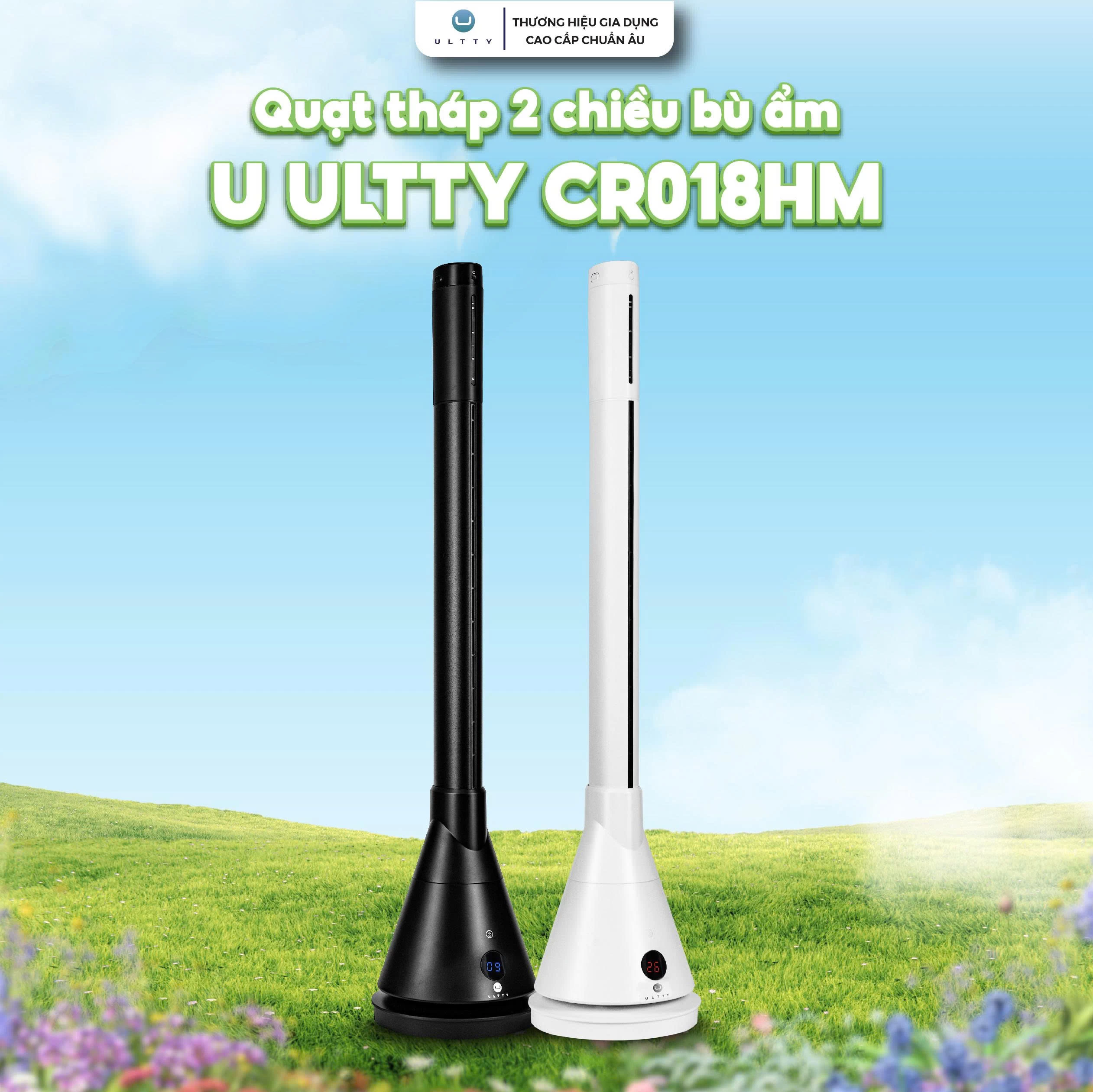 Quạt Tháp 2 Chiều Làm Mát, Sưởi Ấm và Bù Ẩm U ULTTY CR018HM