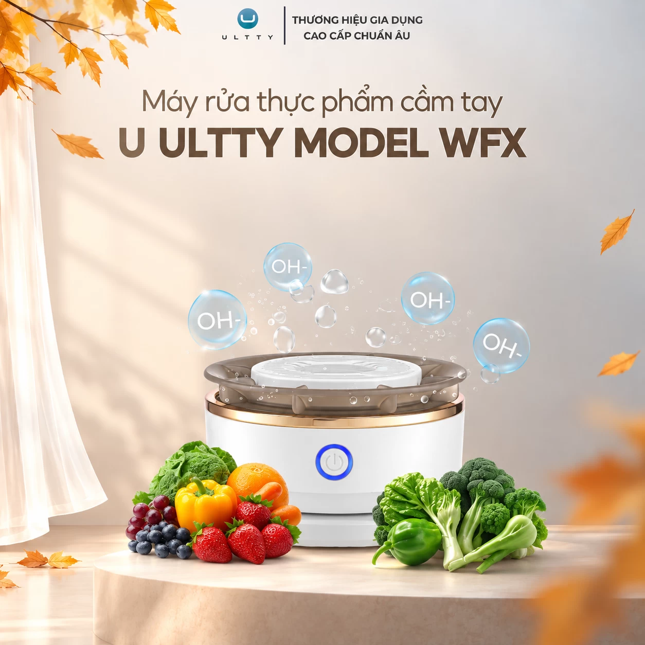 Máy rửa thực phẩm cầm tay U ULTTY model WFX
