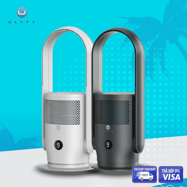 Máy Lọc Không Khí U-ULTTY CR021 Dạng Quạt, Bộ Lọc HEPA H13 Loại Bỏ 99,95% Bụi Mịn, Vi Khuẩn, Virut, Chế Độ Làm Mát 9 Cấp
